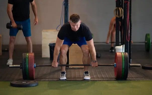Nova Strength Man Performing a Deadlift